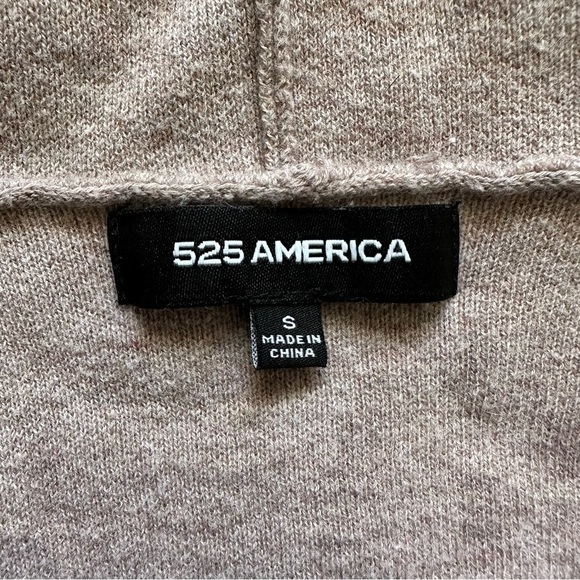 525 America Cardigan Sweater Waterfall Draped Open Front Long Sleeve Stripes S - Picture 7 of 11